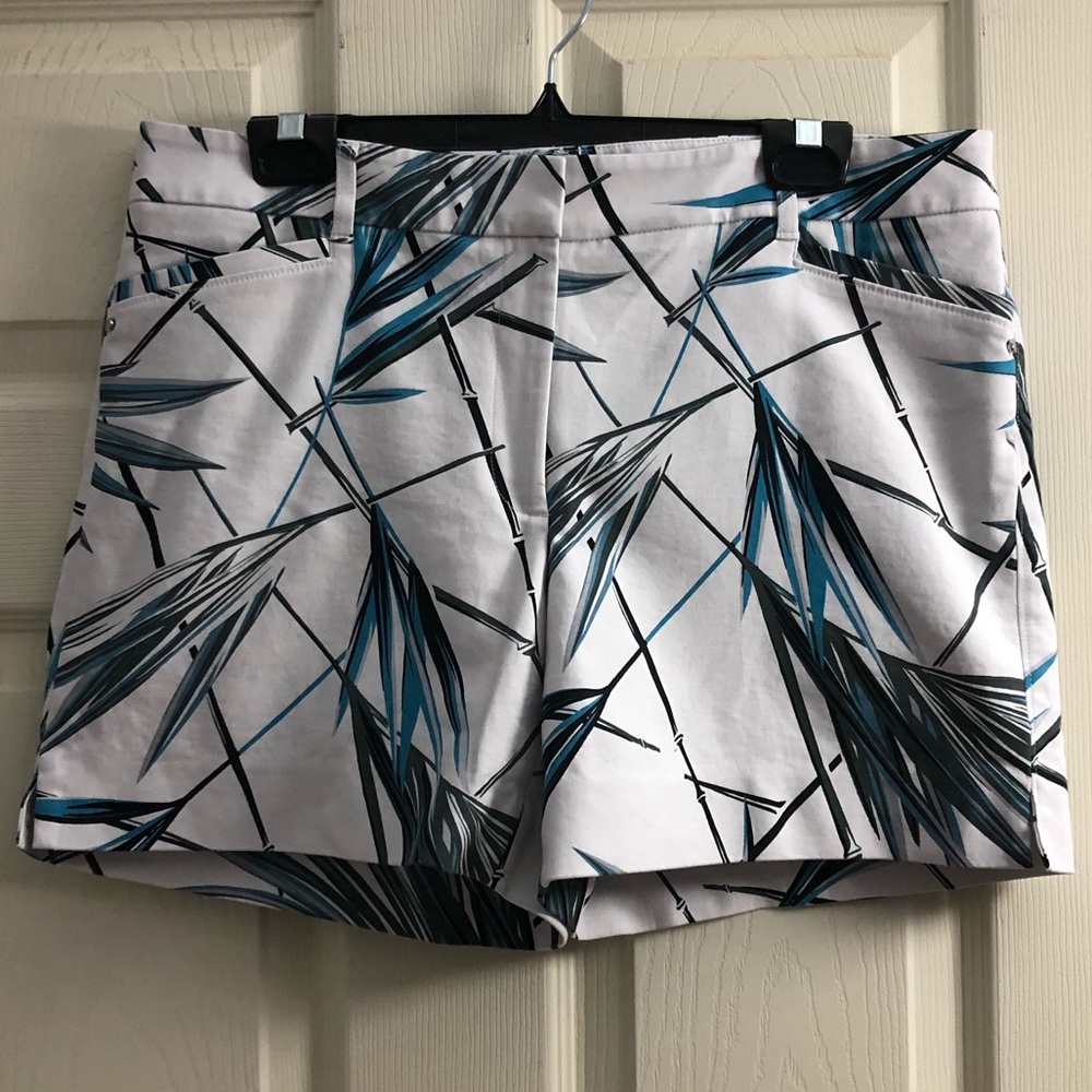 WHBM tropical shorts 5” inseam size 10 EUC